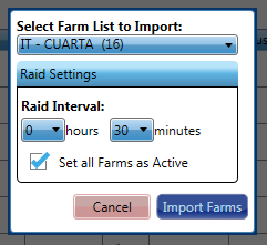 Gold Club Farms List Popup