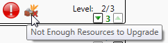 Troop needs resources to upgrade